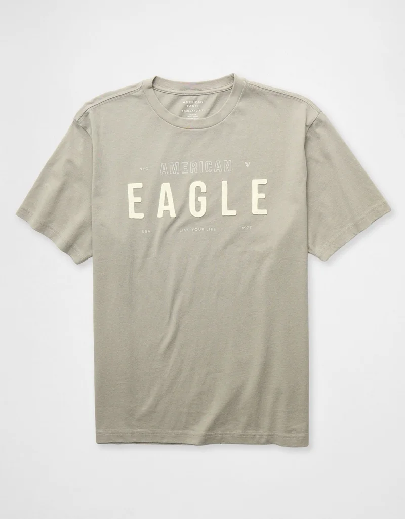 امريكان ايجل تي-شيرت بطبعة شعار